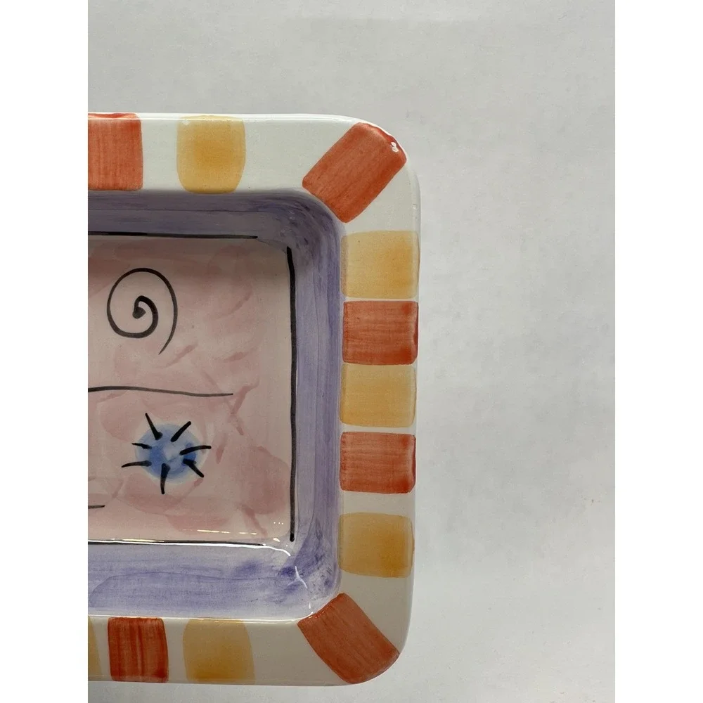 Ceramic‎ Serving/Appetizer Dish ~ Hand Painted~  Made in Italy - Picture 9 of 9